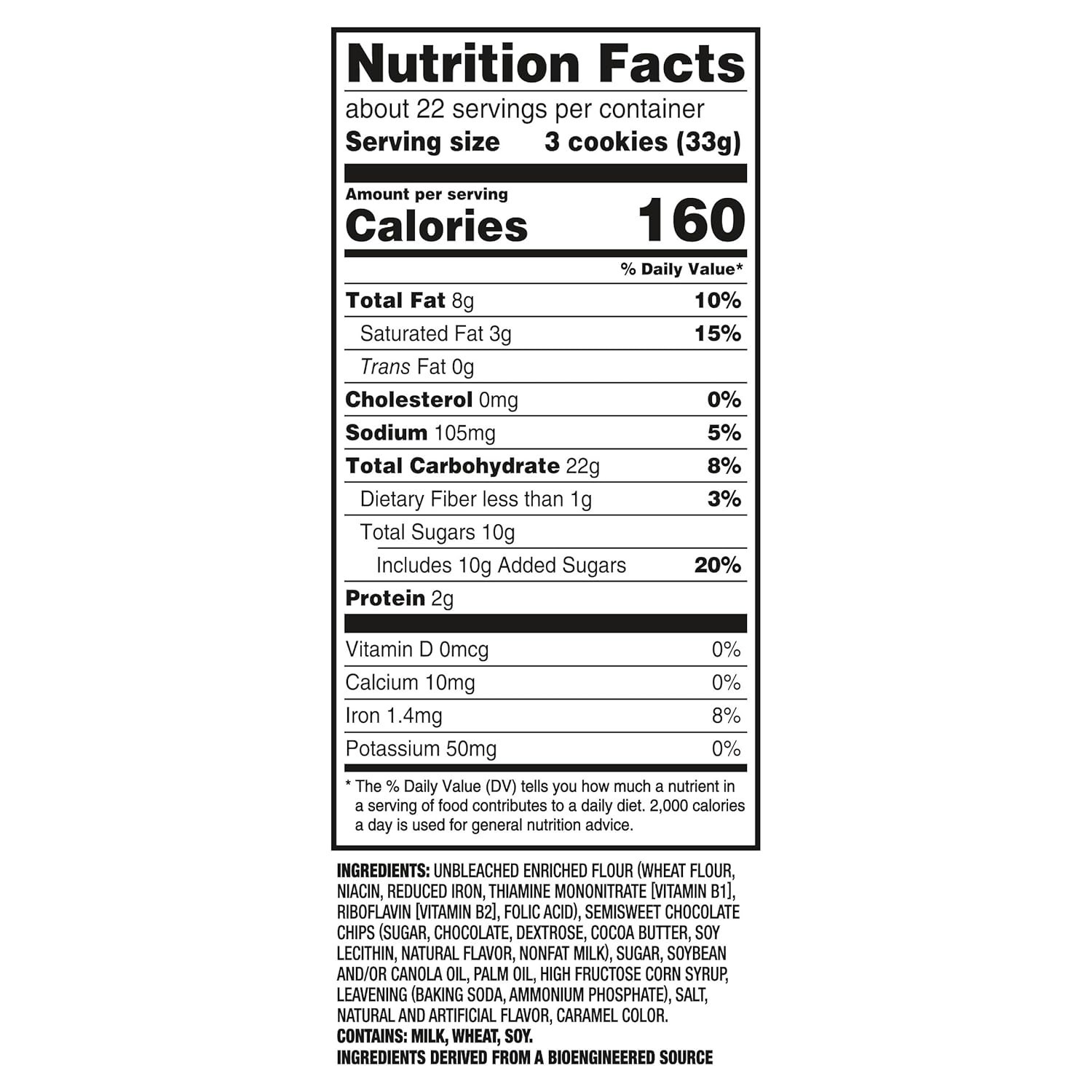 Delicious NABISCO Chocolate Chip Cookies, 25.3 oz Party Size for Gatherings