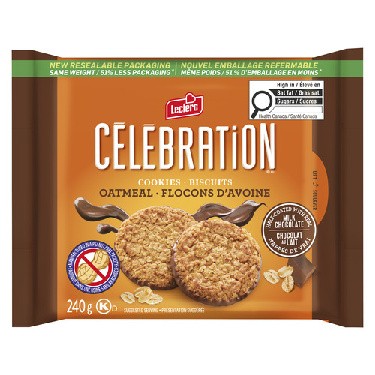 Leclerc Celebration Oatmeal Cookies 240 g. / 8.5 oz. x 30