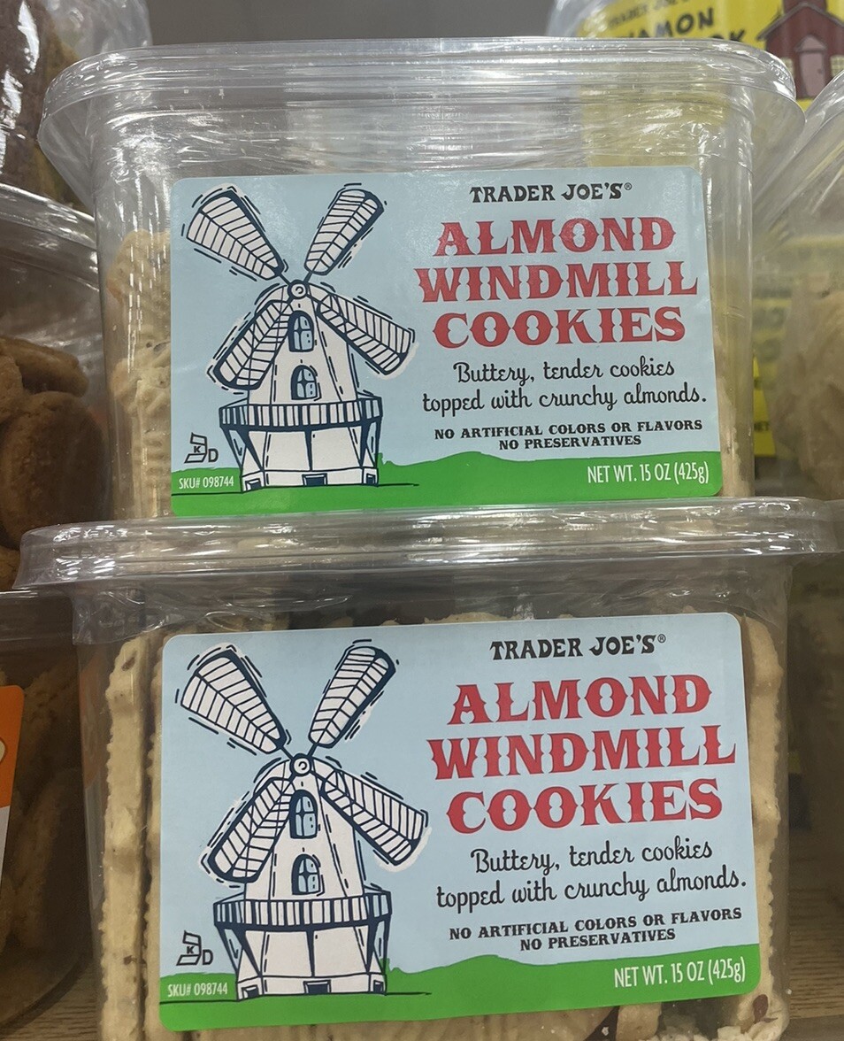 2 Pack Trader Joe’s Almond Windmill Cookies