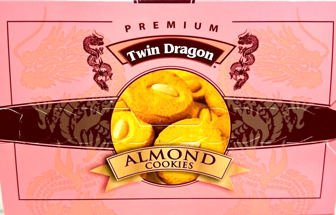 Twin Dragon Premium Almond Cookies Individually Wrapped 12oz(Pack of 12)~5/2025