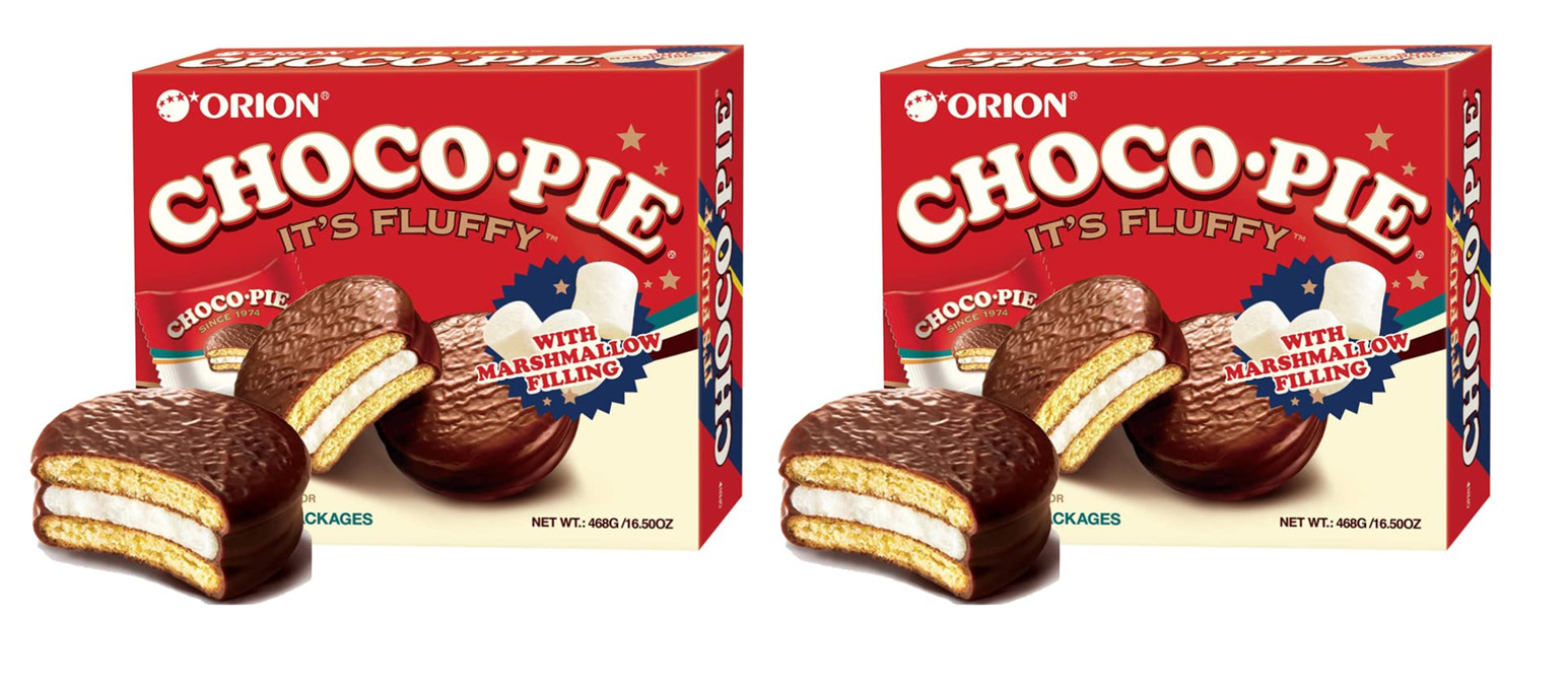 2 Pack – Orion Choco Pie Chocolate & Marshmallow Cookies 12 Per
