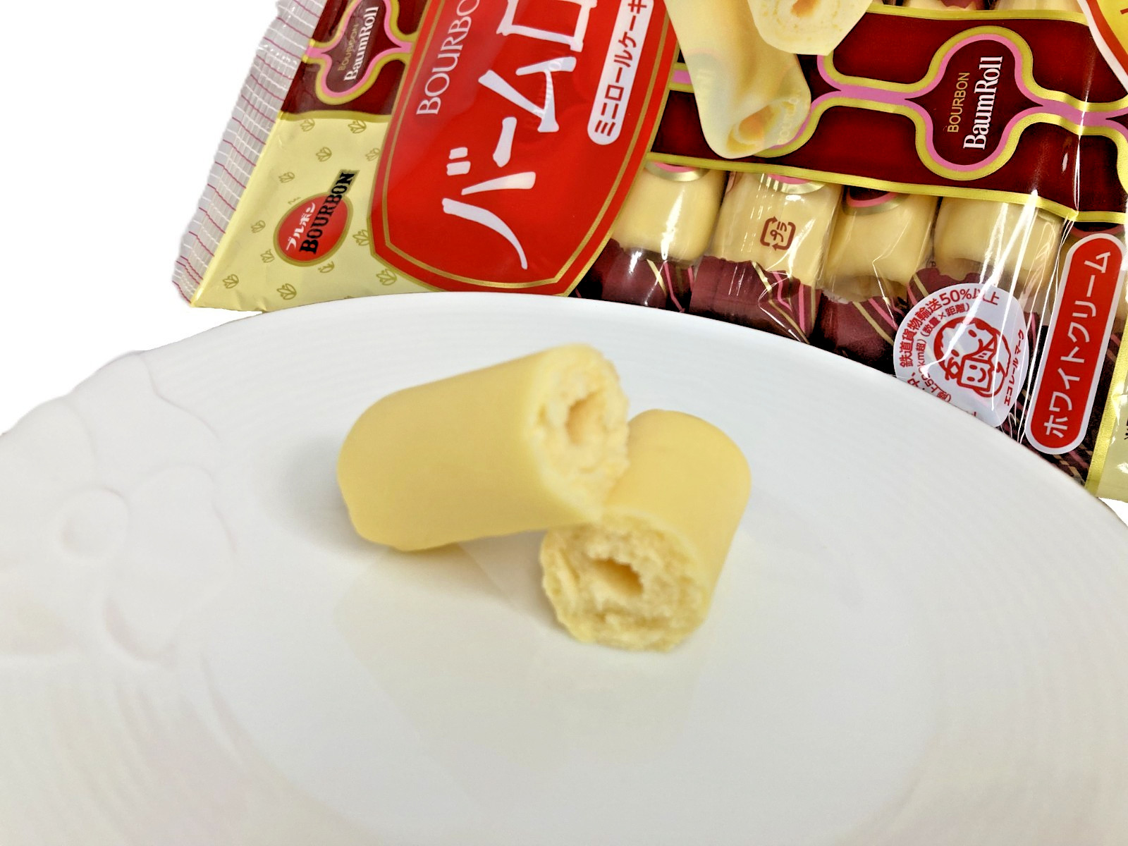 Japan Bite-Sized Baumkuchen Rolls Bourbon Baum Roll 7 Pieces × 12 bags