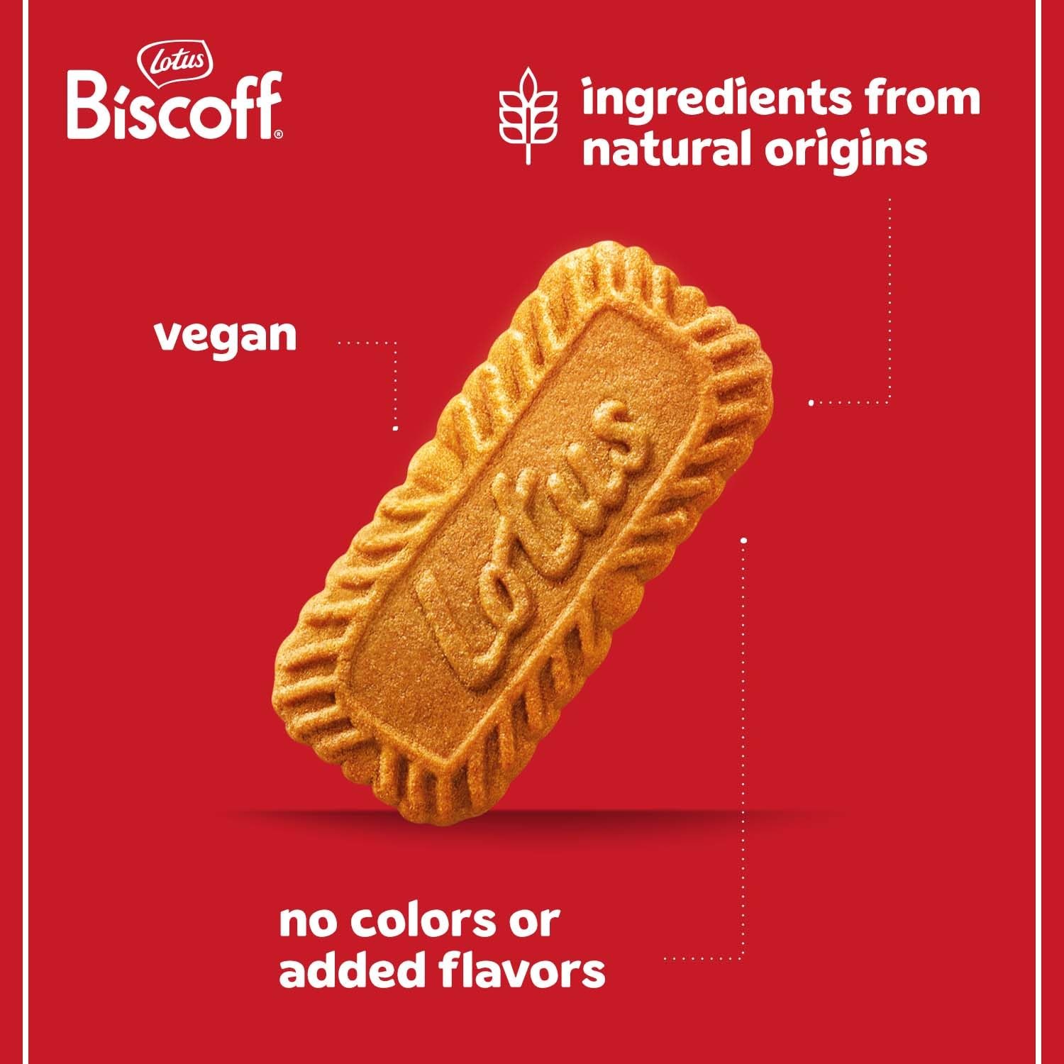 Lotus Biscoff Cookies, Caramelized Biscuit Cookie Snack, Dispenser 20 Count