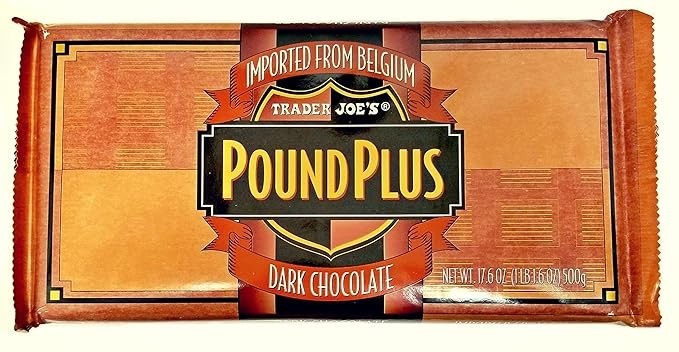 Trader Joe’s Joes Pound Plus Dark Chocolate Bar 17.6 oz each