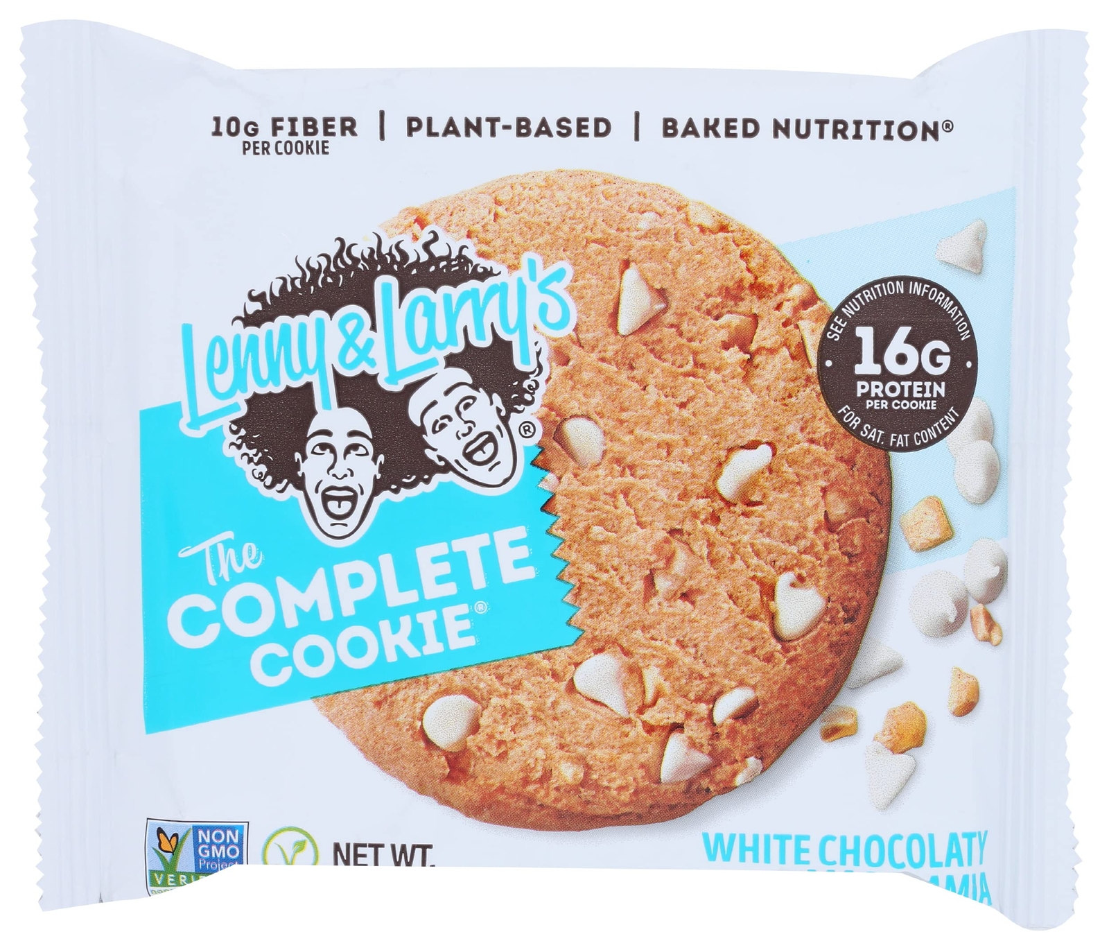 Lenny & Larry’s The Complete Cookie, White Chocolate Macadamia, 16g Plant-Based