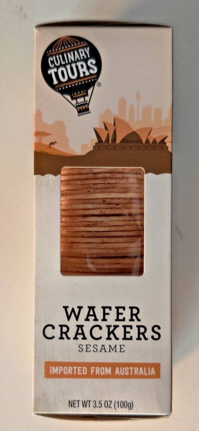 Sesame Wafer Crackers or Apricot & Macadamia Crisps