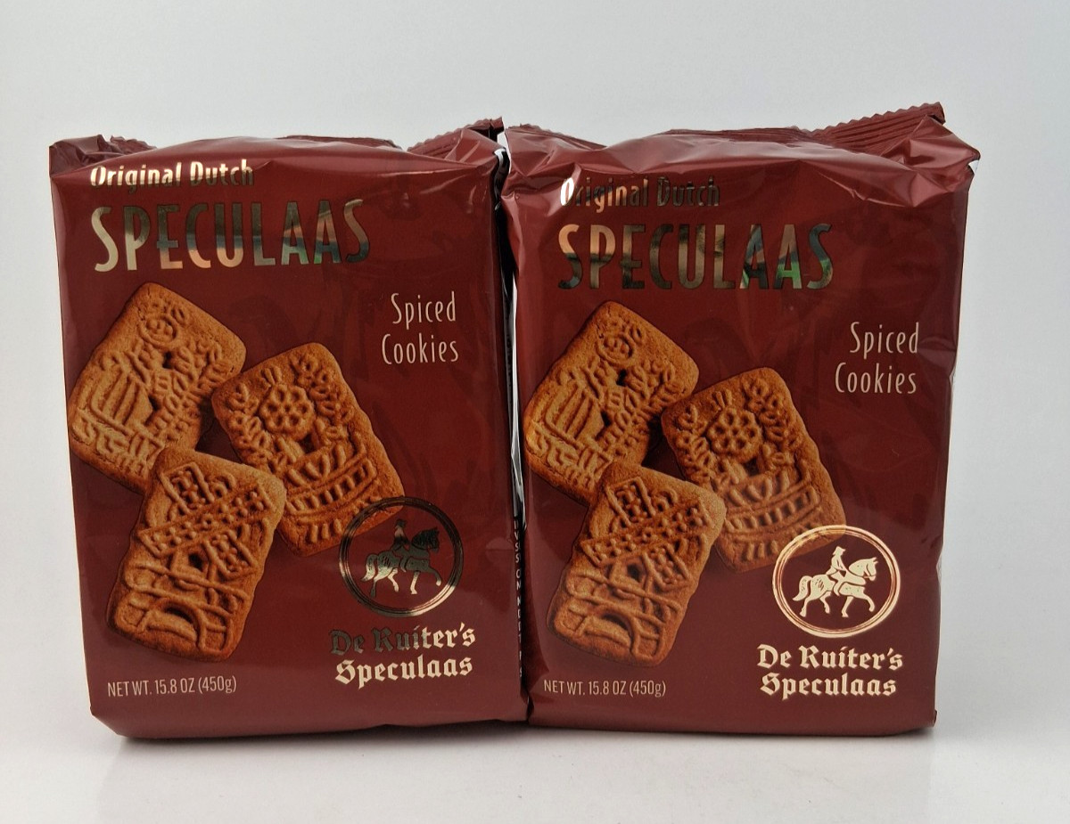 DeRuiter Original Dutch Speculaas Spiced Cookies 15.8oz (Pack of 2)