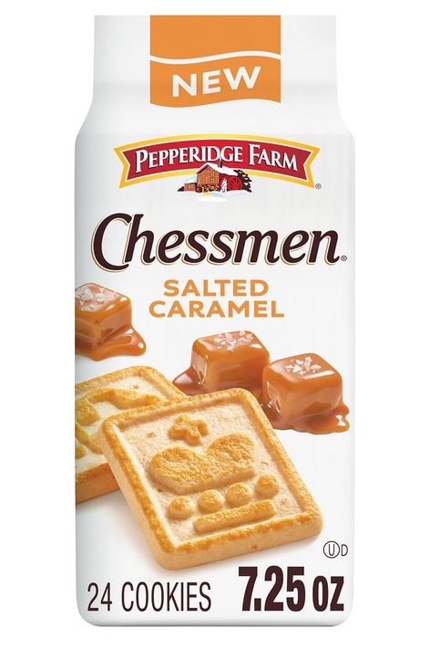 Pepperidge Farm Chessmen Salted Caramel Cookies, 7.25 Oz Bag