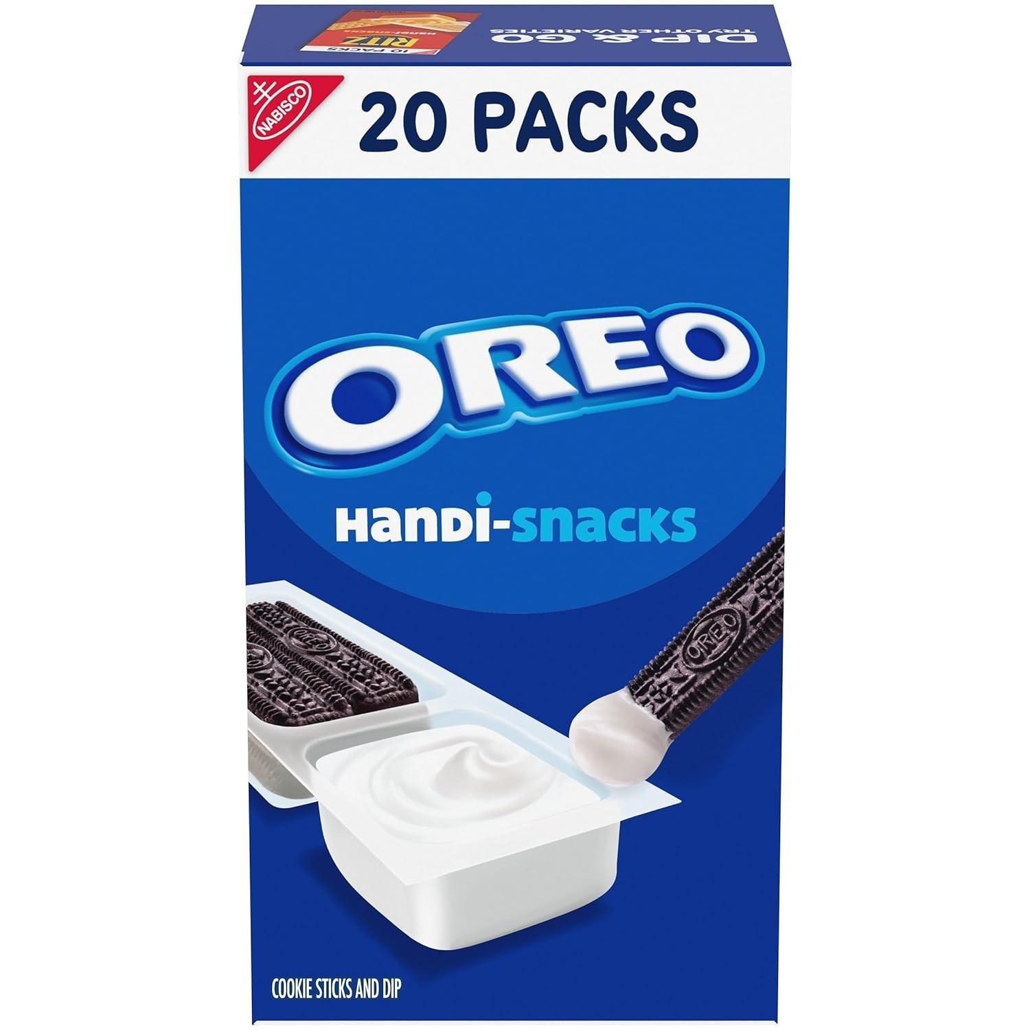 Handi-Snacks OREO Cookie Sticks ‘N Creme Dip Snack Packs, 20 Snack Packs