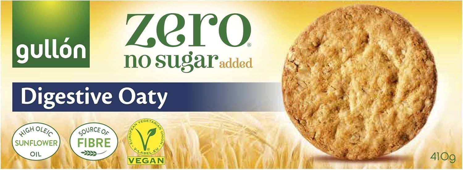 Gullon Sugar Free Digestive Oaty 410g – Delicious, Crispy & Baked to Perfection