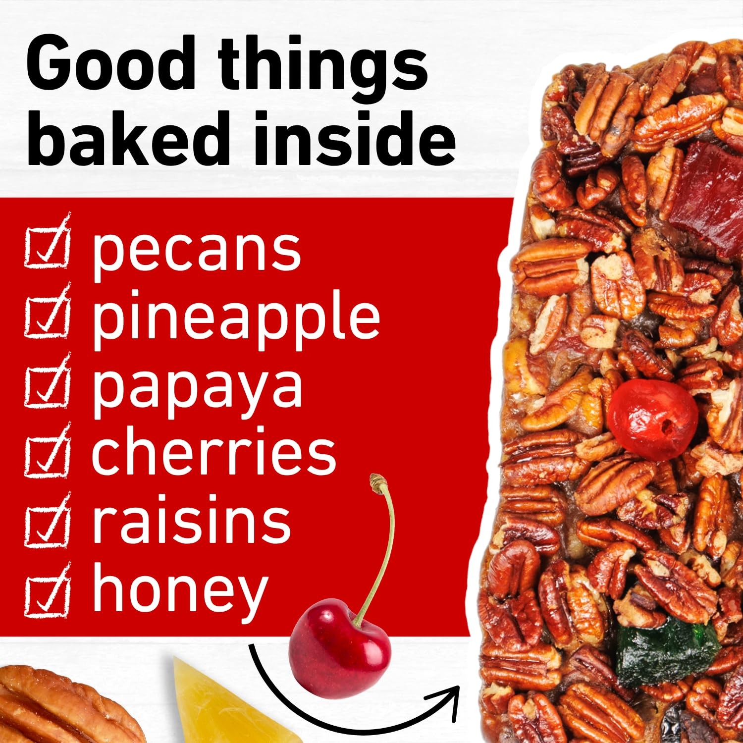 Fruitcake – DeLuxe Loaf 2 Pack (14 oz each) – Handmade with Pecans, Pineapple…