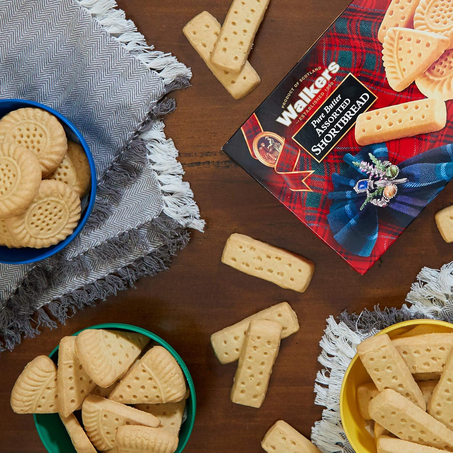 Walker’s Shortbread Assorted Shortbread Cookies, Pure Butter Shortbread Cookies,