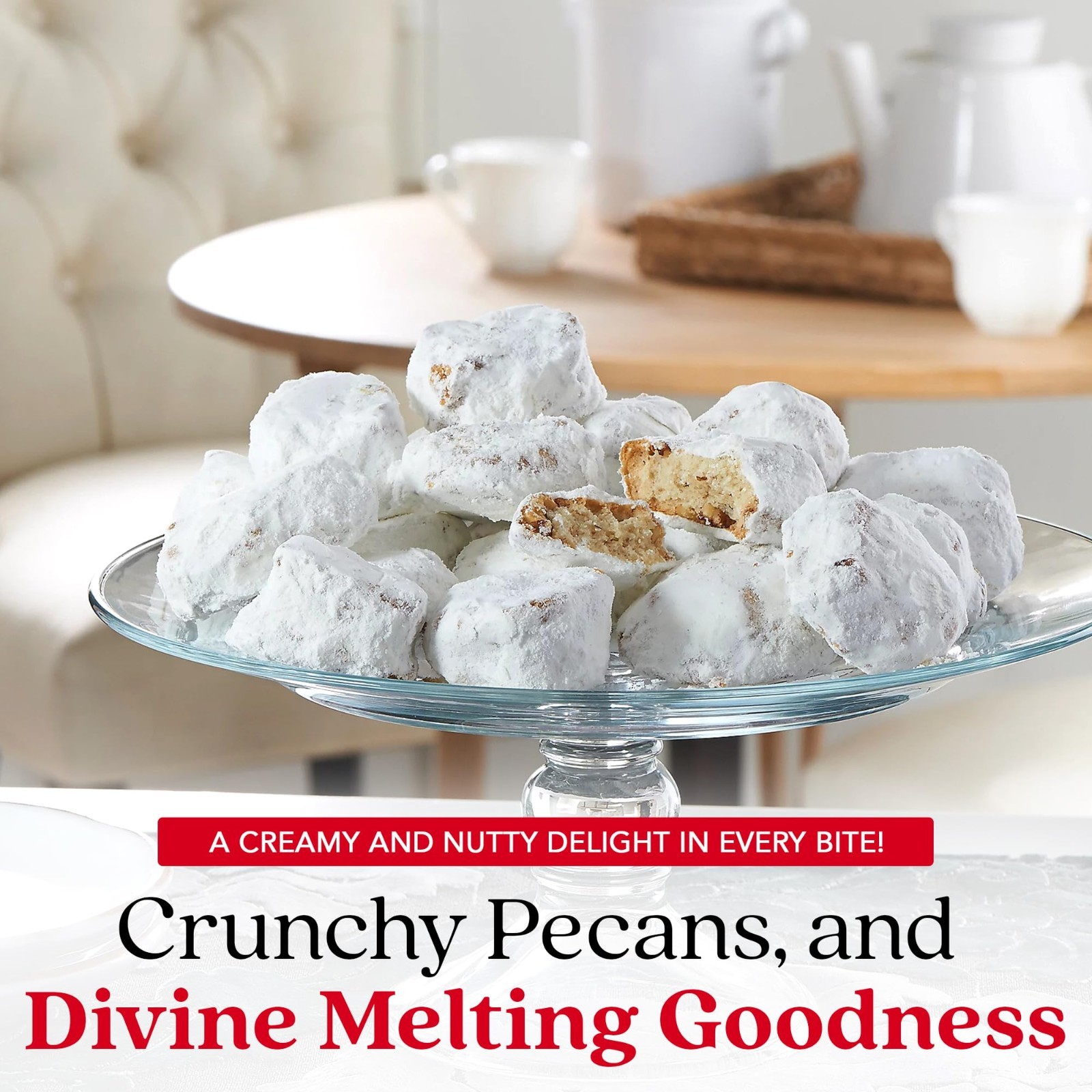 Butter Pecan Meltaways Cookies 907g – Soft, Delicious Treats for Gifting & Snack