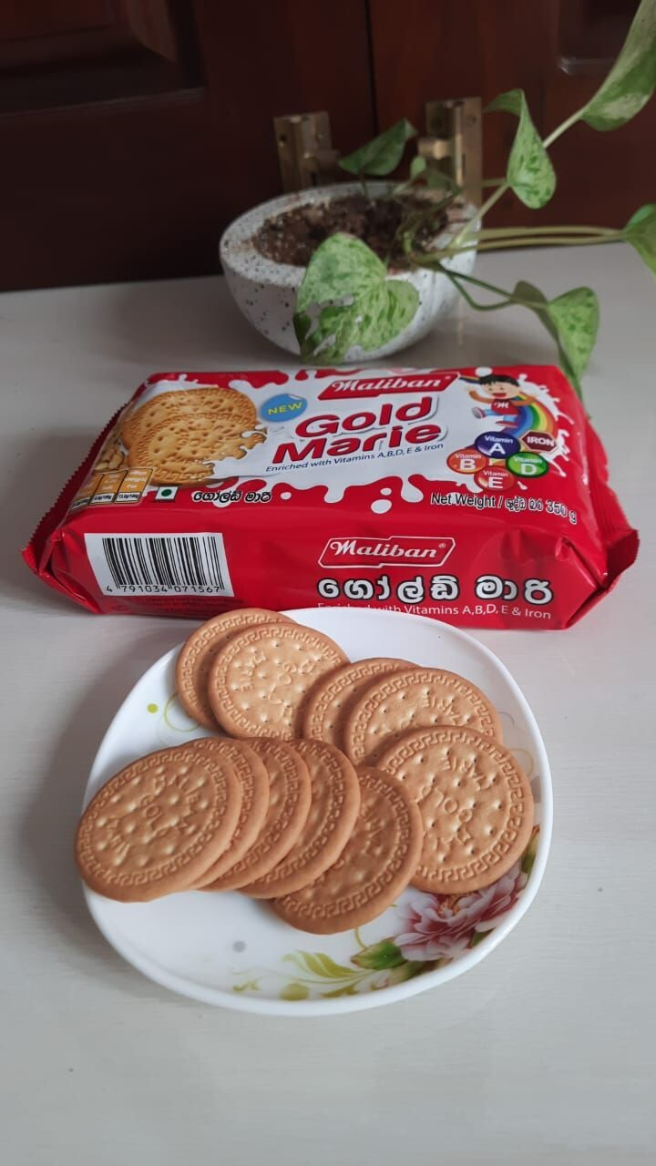 Maliban Gold Marie Biscuit Real Quality Taste Tea Cookies From Sri Lanka 350g