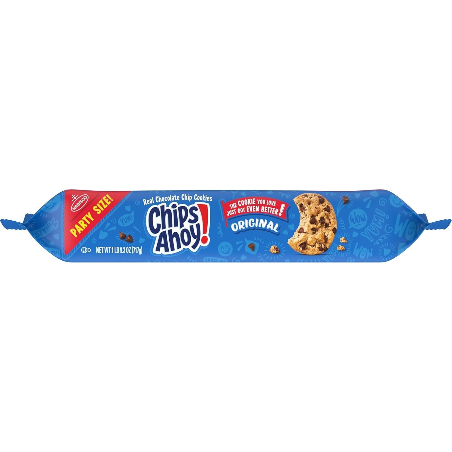 Delicious NABISCO Chocolate Chip Cookies, 25.3 oz Party Size for Gatherings