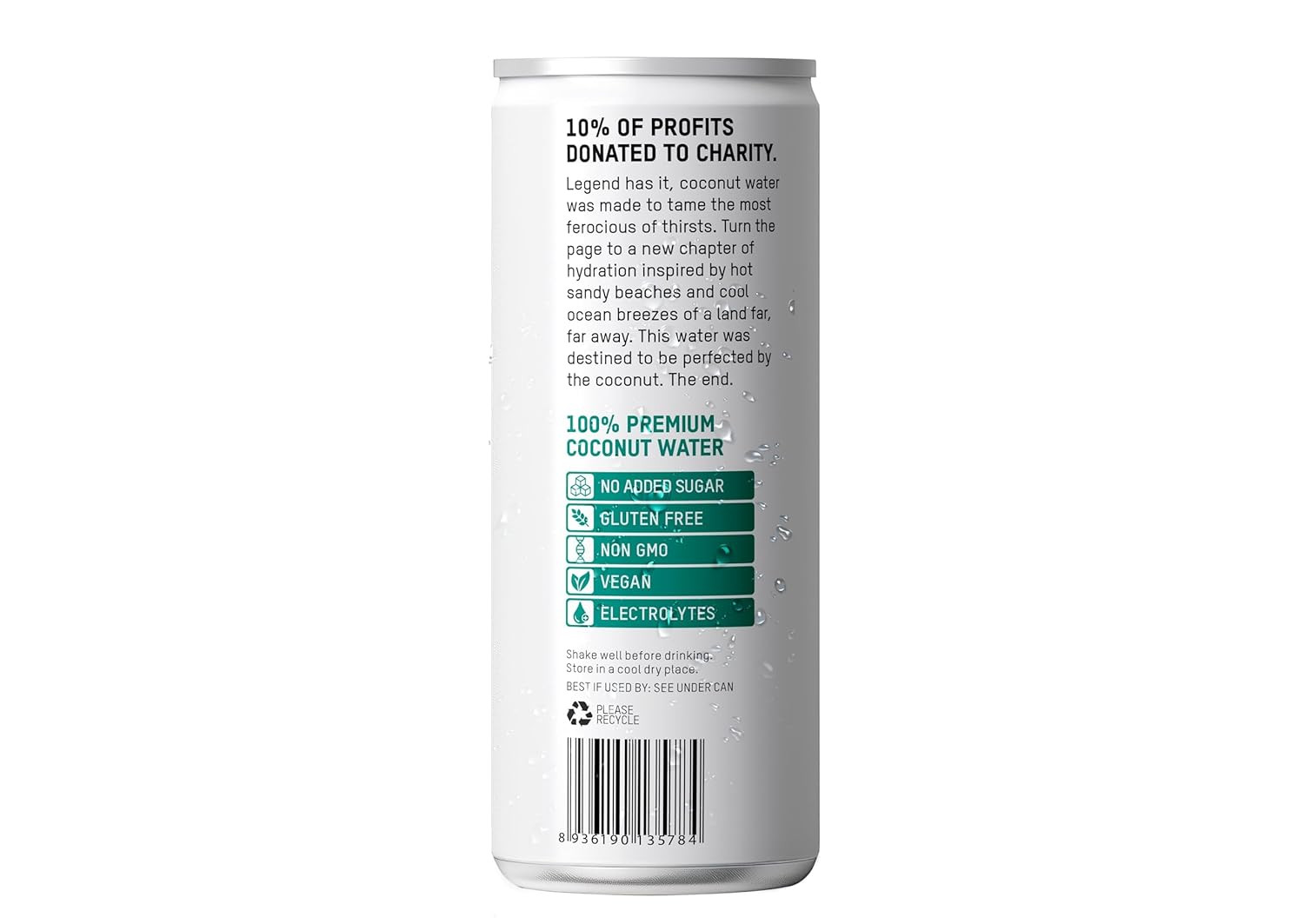 Premium Coconut Water – Low Calorie All-Natural Drink with Electrolytes – Non-Gm