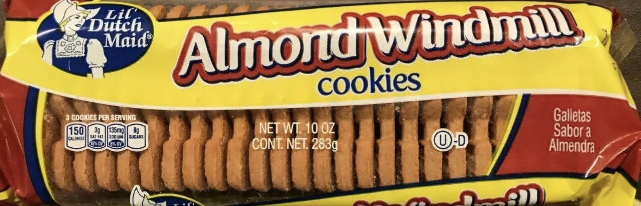 Lil’ Dutch Maid Almond Windmill Cookies Lot of 2-13.5 Oz Fresh -Free Ship