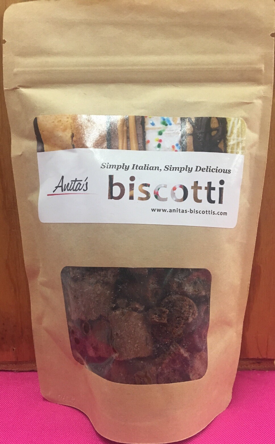 Anita’s Biscotti Bites Triple Chocolate Bites 4oz Package