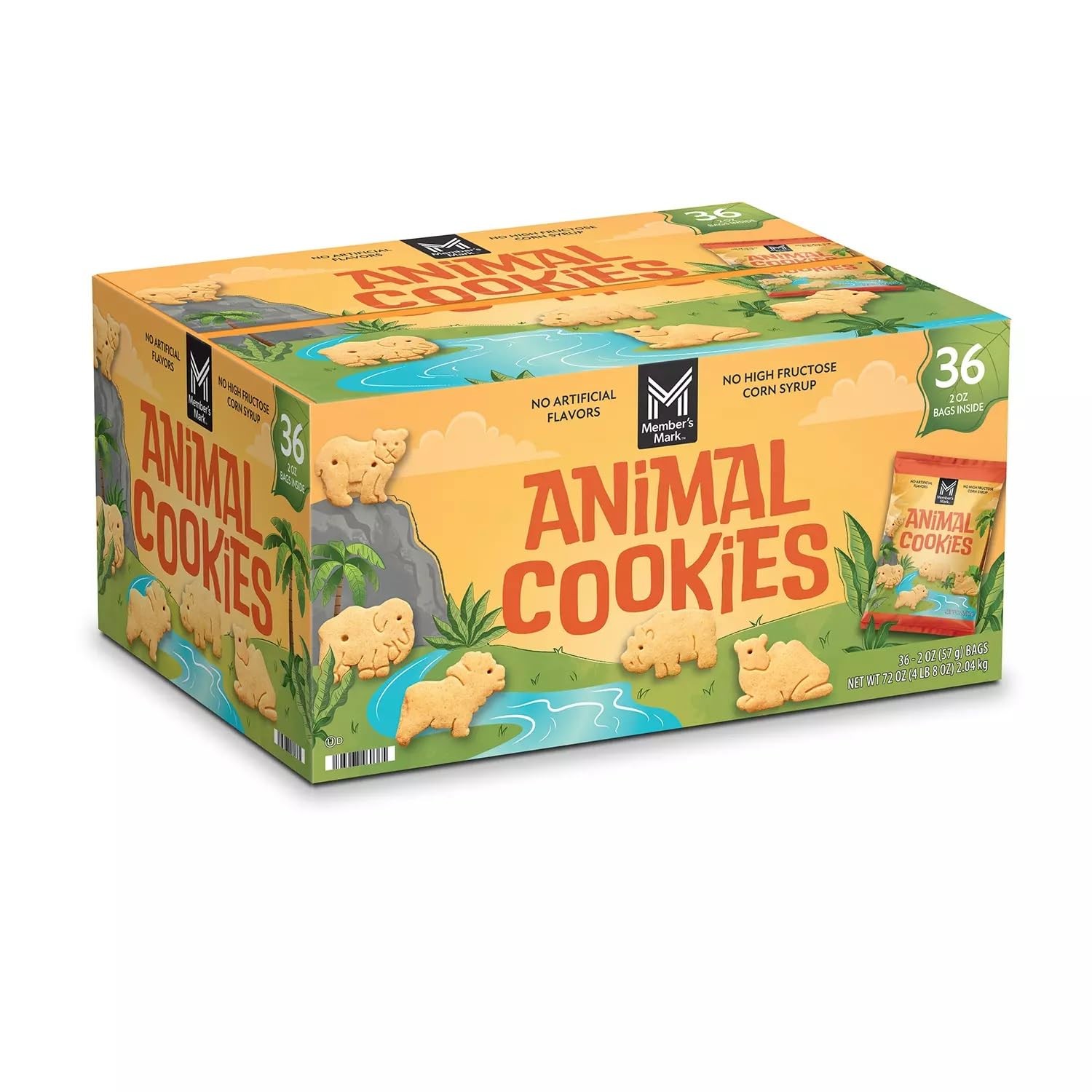 Member’s Mark Animal Cookies, 2 Ounce (Pack of 36)