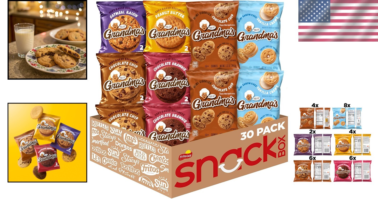 Ultimate 30 Count Cookie Variety Pack – Flavors for the Whole Family (67.25 Oz)