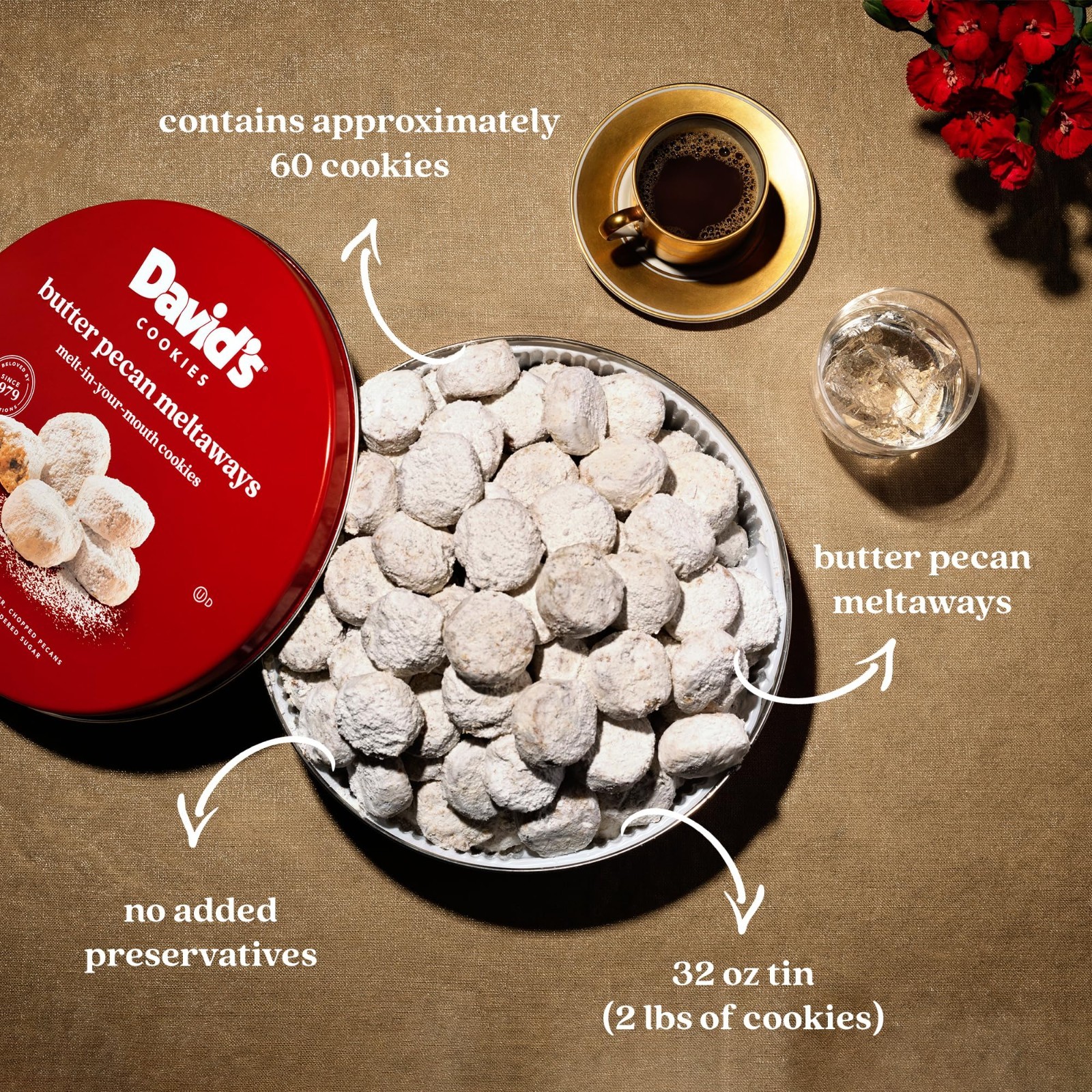 Butter Pecan Meltaways Cookies 907g – Soft, Delicious Treats for Gifting & Snack