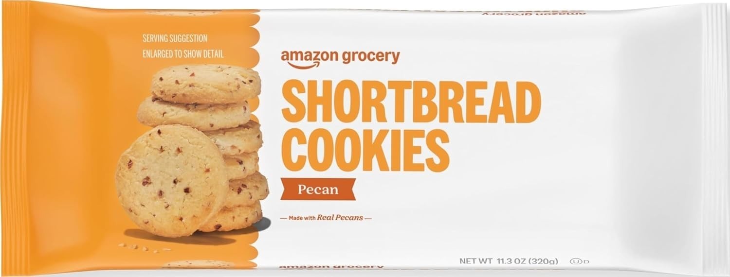Gourmet Pecan Shortbread Cookies, 11.3 Oz Pouch – Kosher Treat for All Occasions