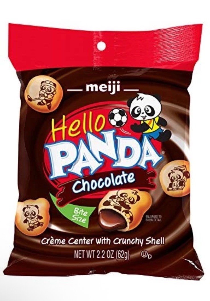 Meiji Hello Panda Bite Size Chocolate Crème Center Cookies 2.2 Oz- 1 pack