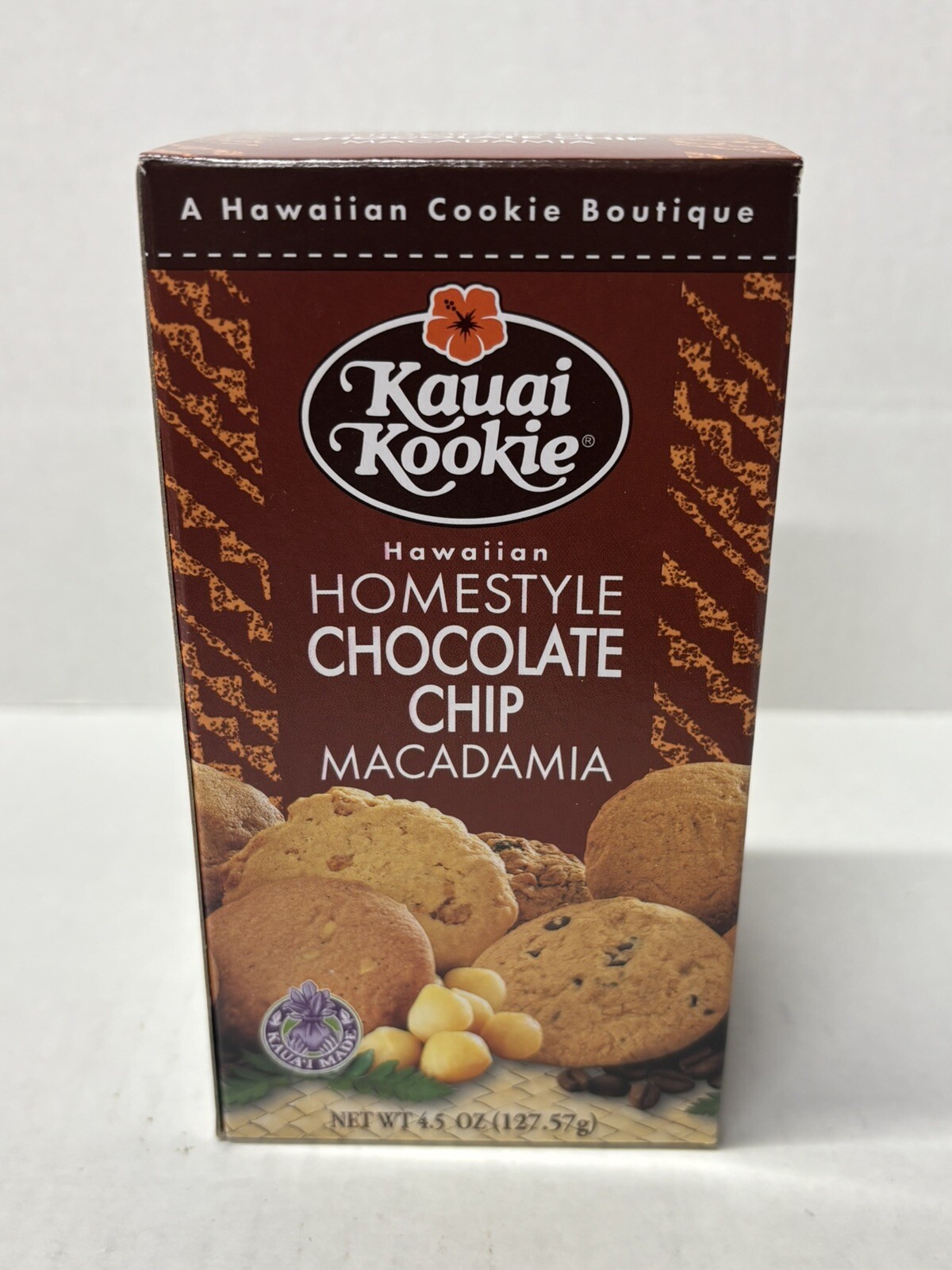 Kauai Kookie Homestyle Chocolate Chip Macadamia 4.5oz Box x1