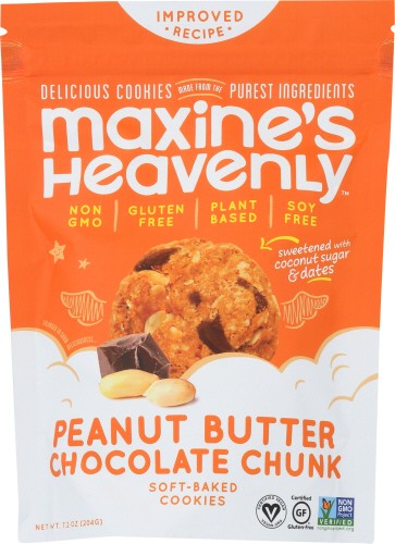 Maxine’s Heavenly Cookie Peanut Butter Chocolate Chunk 7.2 oz (Pack of 8)