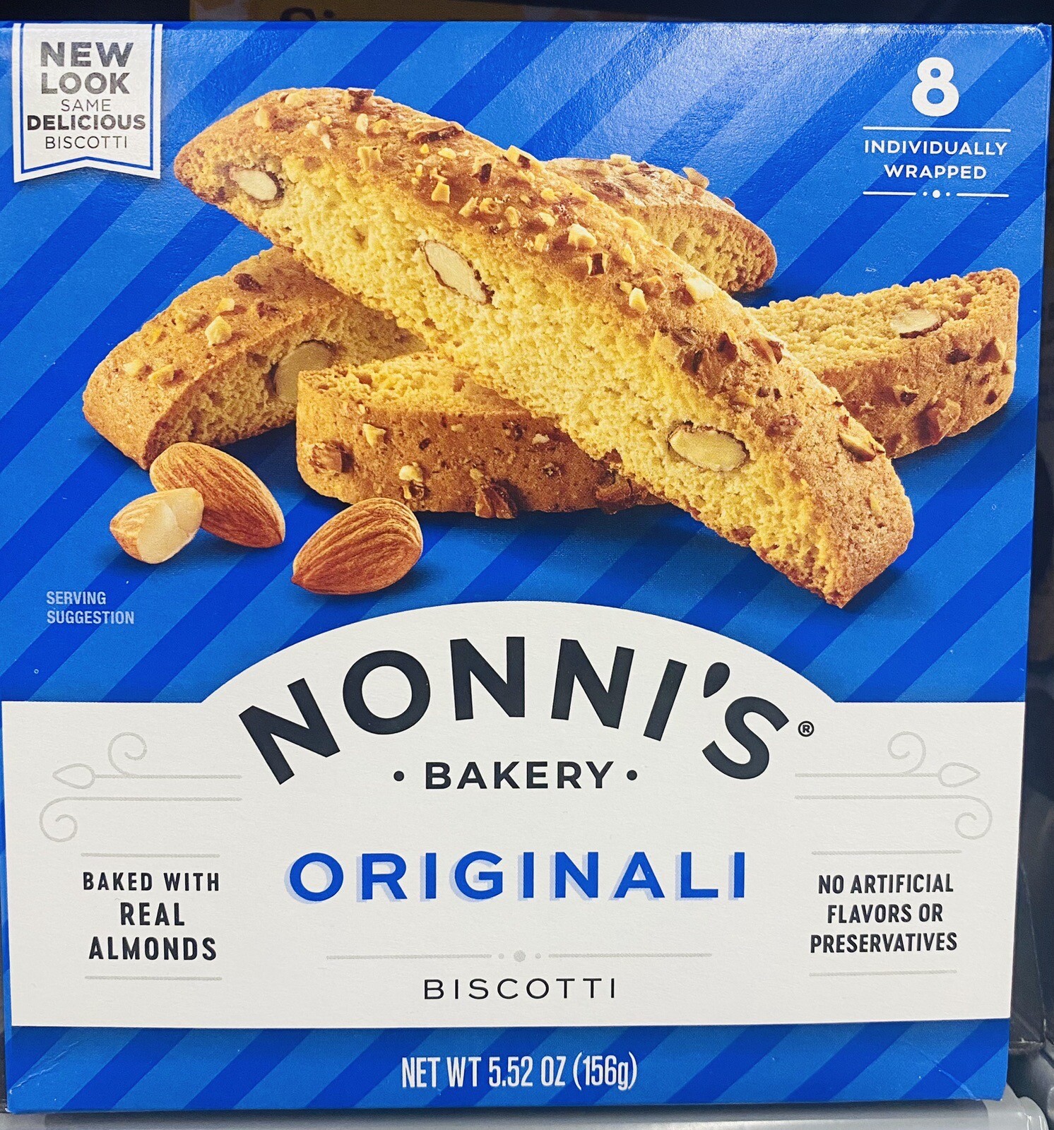 5x Nonni’s Bakery Originali Biscotti Nonnis Made with Real Almonds 5.52oz 5 PACK