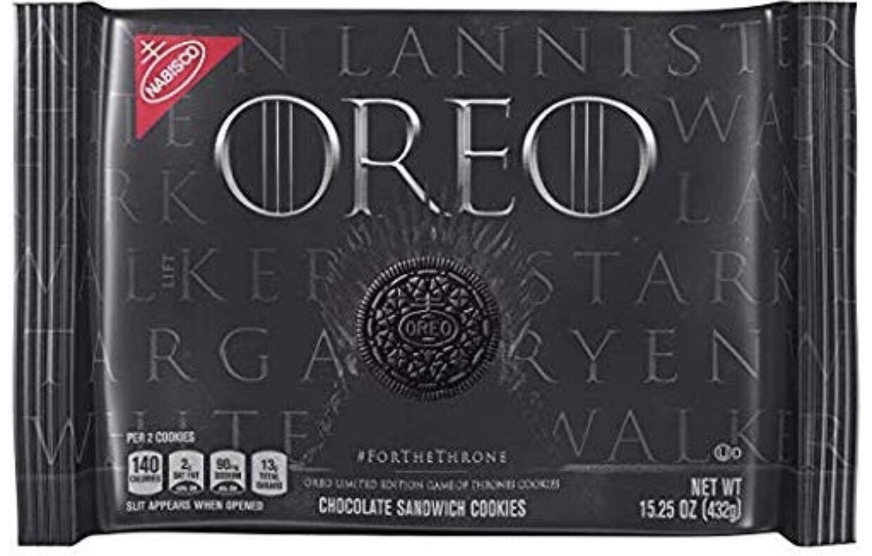 GAME OF THRONES Oreo Cookies- White Walkers Lannister Targaryen Stark – SEALED